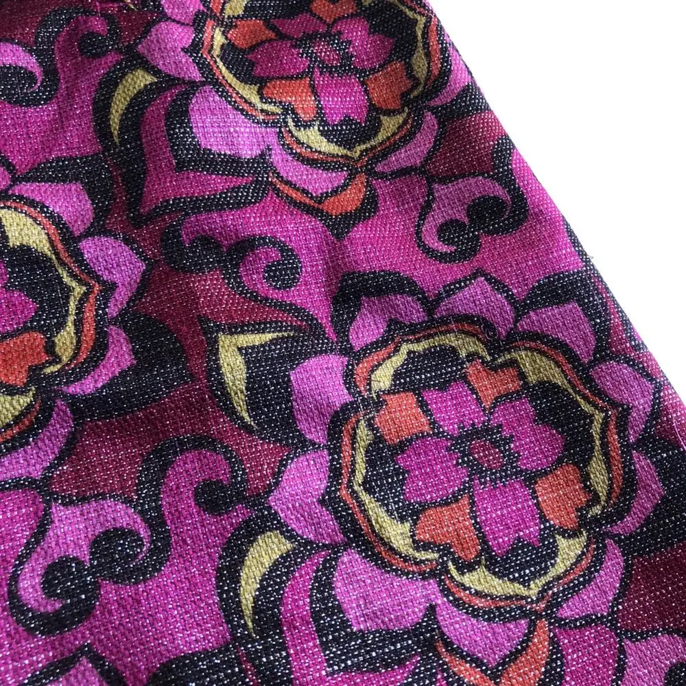 Gap Metallic Magenta Sparkle Retro Dress Size 5